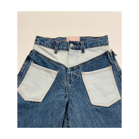 Revice The Muse Jeans Size 23 Goddess High Rise Colorblock Pocket Cotton Flared - Picture 7 of 7